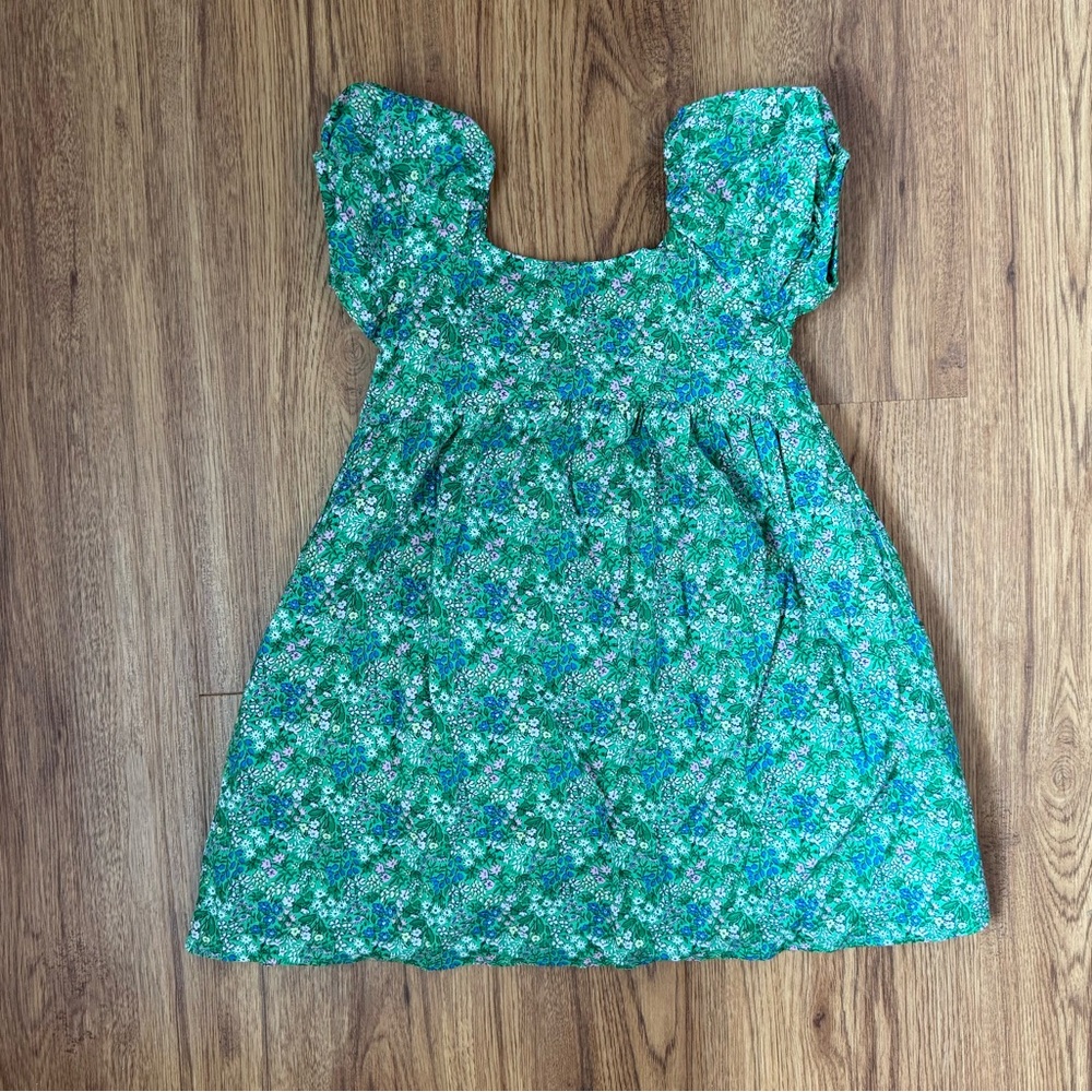 Janie and Jack floral puff sleeve dress